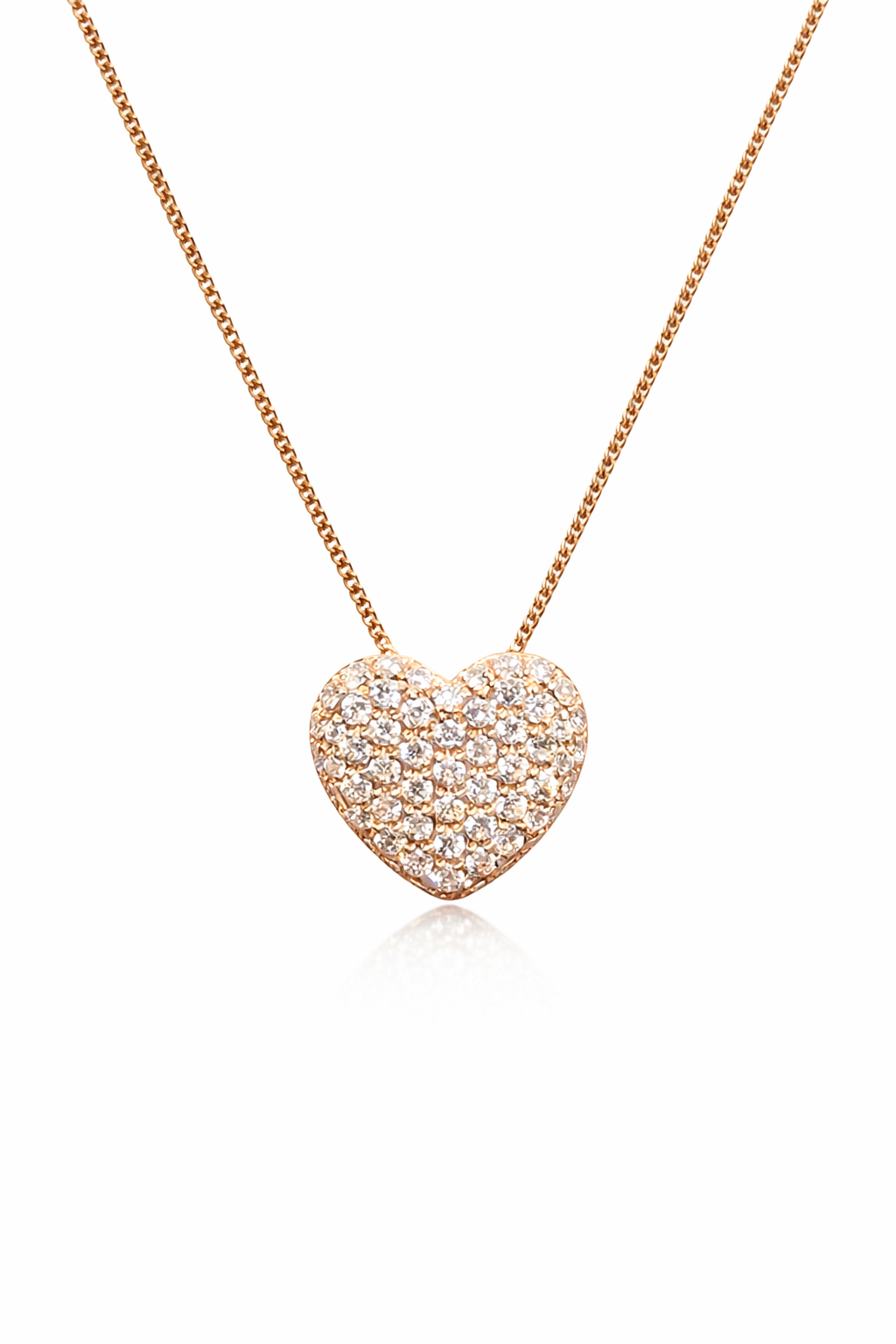 Rose Gold Heart Necklace